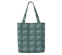 JBJGKHLP Math Lesson Word Print Reusable Canvas Shoulder Bag Large Capacity Tote Travel Picnic Weekend Getaways