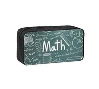 JBJGKHLP Math Lesson Word Print Simple Spacious Pen Case Office Stationery Organizer Pouch Lightweight Storage Pens