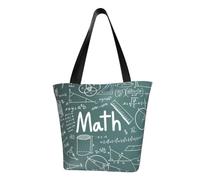 JBJGKHLP Math Lesson Word Printwomen'S Shoulder Bag Fashionable Lightweight Casual Shopping Daily Travel Tote