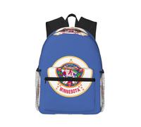 JBJGKHLP Minnesota State Flag Print Adults Lightweight Casual Backpack Water-Resistant Daily Use Travel Hiking Commuting