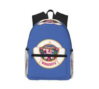 JBJGKHLP Minnesota State Flag Print Adults Lightweight Casual Backpack Water-Resistant Daily Use Travel Hiking Commuting
