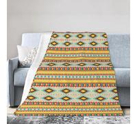 JBJGKHLP Native American Print Ultra-Soft Flannel Blanket Anti-Pilling Blankets Wrinkle Non-Shedding, All Seasons