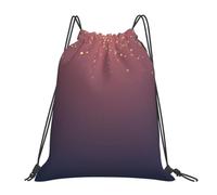 JBJGKHLP Navy Blue Sky And Stars Print Drawstring Backpack Women Men Sports Workout Travel Yoga Portable Fitness Bag