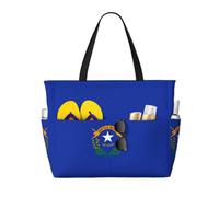 JBJGKHLP Nevada State Flag Print Women Mens Beach Travel Bag Foldable Lightweight Tote For Pool Picnic Camping Gym