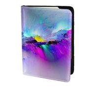 JBJGKHLP Northern Lights Painting Print Passport Travel Document Wallet Case Unisex Lightweight Secure Travel Accessories