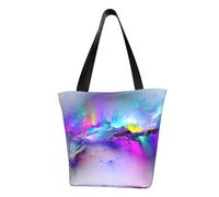 JBJGKHLP Northern Lights Painting Printwomen'S Shoulder Bag Fashionable Lightweight Casual Shopping Daily Travel Tote
