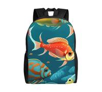 JBJGKHLP Ocean Underwater Fish Print Stylish Lightweight Unisex Backpack Outdoor Travel Daily Commutes Hiking Trips