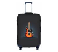 JBJGKHLP Orange Electric Guitars Print Travel Business Suitcase Cover Luggage Protector for Universal Waterproof Sleeve