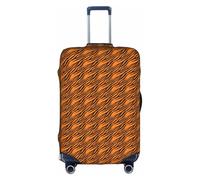 JBJGKHLP Orange Tiger Leopard Print Travel Business Suitcase Cover Luggage Protector for Universal Waterproof Sleeve