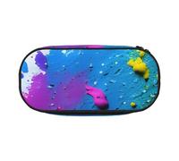 JBJGKHLP Paint Splatter Backdrop Print Convenient Pencil Case Practical Pen Storage Bags School Office Essentials Vibrant