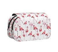 JBJGKHLP Painting Flamingo Print Versatile Pencil Case Large Capacity Storage Makeup Toiletry Pouch Travel Office