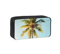 JBJGKHLP Palm Tree Print Simple Spacious Pen Case Office Stationery Organizer Pouch Lightweight Storage Pens