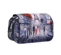 JBJGKHLP Paris City Tree Eiffel Tower Art Print Versatile Pencil Case Large Capacity Storage Makeup Toiletry Pouch Travel Office