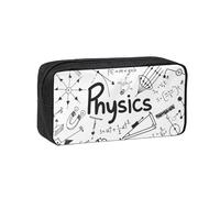 JBJGKHLP Physics Print Print Simple Spacious Pen Case Office Stationery Organizer Pouch Lightweight Storage Pens