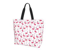 JBJGKHLP Pink flamingo pattern Print Large Capacity Shoulder Bag Travel Work Crossbody Bags Lightweight Water-Resistant