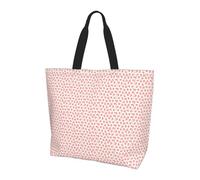 JBJGKHLP Pink Peach Pattern Print Large Capacity Shoulder Bag Travel Work Crossbody Bags Lightweight Water-Resistant