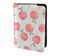 JBJGKHLP Pink Peach Pattern Print Passport Travel Document Wallet Case Unisex Lightweight Secure Travel Accessories