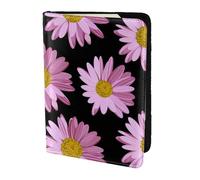 JBJGKHLP Polka Dot Pink Flower Print Passport Travel Document Wallet Case Unisex Lightweight Secure Travel Accessories