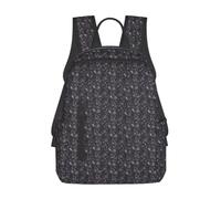 JBJGKHLP Purple Black Goth Spooky Print Lightweight Backpack Unisex Travel Daypack Daily Gym Work Bag Outdoor Commuting