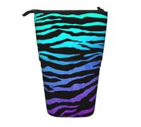 JBJGKHLP Purple Blue Green Camouflage Zebra Stripes Print Versatility Telescopic Pencil Case Pen Bag Gift Stationery Organizer Daily Pouch