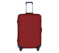 JBJGKHLP Red Leopard Pattern Print Travel Business Suitcase Cover Luggage Protector for Universal Waterproof Sleeve