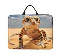 JBJGKHLP Sand Leopard Gecko Print 14 Inch Laptop Case Sleeve Computer Portable Bag For School Office Travel Daily Use
