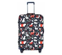 JBJGKHLP Scandinavian Animals Print Travel Business Suitcase Cover Luggage Protector for Universal Waterproof Sleeve