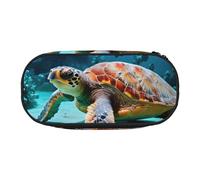 JBJGKHLP Sea Turtle Print Convenient Pencil Case Practical Pen Storage Bags School Office Essentials Vibrant