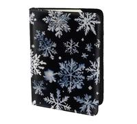 JBJGKHLP Snowman Stars and Snowflakes Print Passport Travel Document Wallet Case Unisex Lightweight Secure Travel Accessories