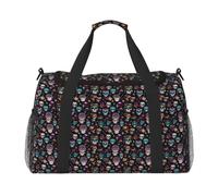 JBJGKHLP Sugar And Skulls Style Print Versatile Hand Travel Bag Foldable Shoulder Tote Business Trip Outdoor Carry-On