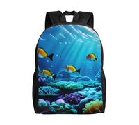 JBJGKHLP Tranquil Underwater Scenery Print Stylish Lightweight Unisex Backpack Outdoor Travel Daily Commutes Hiking Trips