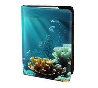 JBJGKHLP Underwater Scenery Print Passport Travel Document Wallet Case Unisex Lightweight Secure Travel Accessories
