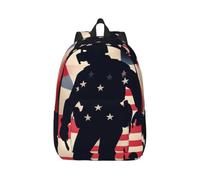 JBJGKHLP Us Military Soldiers Patriotic Memorial Day Print Lightweight Stylish Unisex Backpack Double Shoulder Bag For Travel Outdoor Use