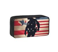 JBJGKHLP US Military Soldiers Patriotic Memorial Day Print Simple Spacious Pen Case Office Stationery Organizer Pouch Lightweight Storage Pens