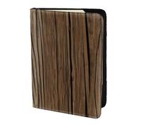JBJGKHLP Wood Grain Print Passport Travel Document Wallet Case Unisex Lightweight Secure Travel Accessories