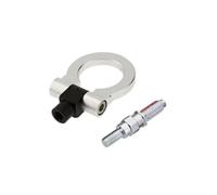 JBJXFAMAY Eye Hook Cover For B&MW E46 E81 E30 E36 E90 E91 Car Style Racing Tow Trailer Hooks Front Rear Towing Bars Billet(SILVER)