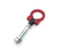 JBJXFAMAY Eye Hook Cover For Hyundai For Veloster 2012 2013 2014 2015 2016 2017 Tow Hook Trailer Hook Folding Ring Racing(RED)