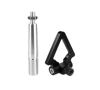 JBJXFAMAY Eye Hook Cover For Mitsubishi For Lancer EVO Car Front Trailer Hook Rear Bumper Towbar Towing Triangle Ring Trailer Tow Hook(Black)