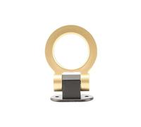 JBJXFAMAY Eye Hook Cover Universal Car Trailer Ring Sticker Decoration Rear Front Car Tow Hook Kit Racing Vehicle Towing Hook(Circular gold)