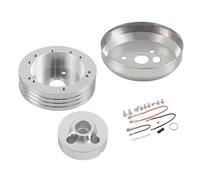 JBJXFAMAY Shift Paddle Extension 5/6 Hole Billet Steering Wheel Hub Adapter For Buick 1969-1993(SILVER)