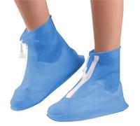 JBJYGSG 1 Pair Waterproof Shoe Cover Unisex Shoes Protectors Rain Boots For Indoor Outdoor Rainy Reusable Quality Non-slip Prevent Rain Into Shoes(Blue,M)