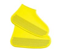 JBJYGSG 1pair Waterproof Rain Shoe Covers Men Women Kids Reusable Boot Overshoes Anti-Slip Rainproof Foldable Outdoor Shoes Prevent Rain Into Shoes(Yellow,S)