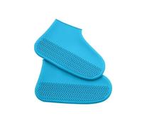JBJYGSG 3 Pair Waterproof Non-slip Silicone Shoe High Elastic Wear-resistant Unisex Rain Boots For Outdoor Rainy Day Reusable Cover Prevent Rain Into Shoes(Blue,S 26-34)