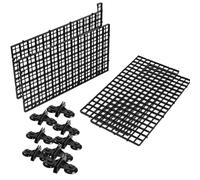 JBJYGSG 4Pcs Aquarium Divider Tray Plastic Mesh Egg Box Light Diffuser, Fish Tank Filter Bottom Isolation For Mixed Breeding Made