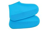 JBJYGSG 5 pair Reusable Thicken Waterproof Silicone Shoes Covers Non-Slip Wear-Resistant Sneaker Rain Boot Cover Protector for Rainy Day Beach Prevent Rain Into Shoes(Blue,S)