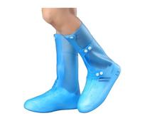 JBJYGSG Adult Outdoor Hiking Shoes Waterproof Shoe Cover One Molding Injection Rain Boots Non-slip Thickened Wear-resistant Prevent Rain Into Shoes(Blue,40-41)