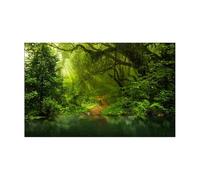 JBJYGSG Fish Tank Background Aquarium Background Sticker Rainforest Poster Fish Tank Decoration Self Adhesive Wallpaper(50x100cm)