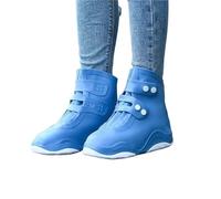 JBJYGSG Shoe Covers For Rainy Days Waterproof And Non-slip Men And Women's Outer Water Thickened And Wear-resistant Prevent Rain Into Shoes(Blue,34-36)