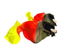 JBJYGSG Silk Fans Real Silk Belly Dance Fans 1 Pair / 1 Pc Handmade Dyed Silk Belly Dance Long Fan Chinese Dance Fans Veil 24 Colors(13,2XL-280x90Real Silk)