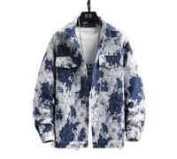 JBJYGSG Spring Arrival Jeans Coat Male Casual Denim Jacket Men,autumn Men's Jackets,plus-size M-3XL(Blue,XXL)
